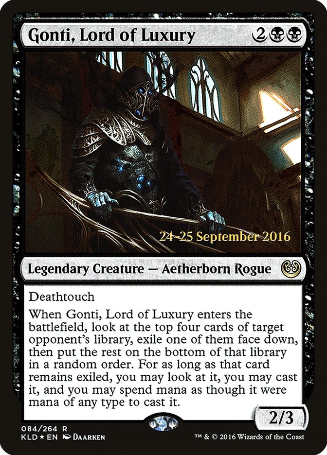 Gonti, Lord of Luxury  (Prerelease) [Kaladesh Prerelease Promos] | Webway Games