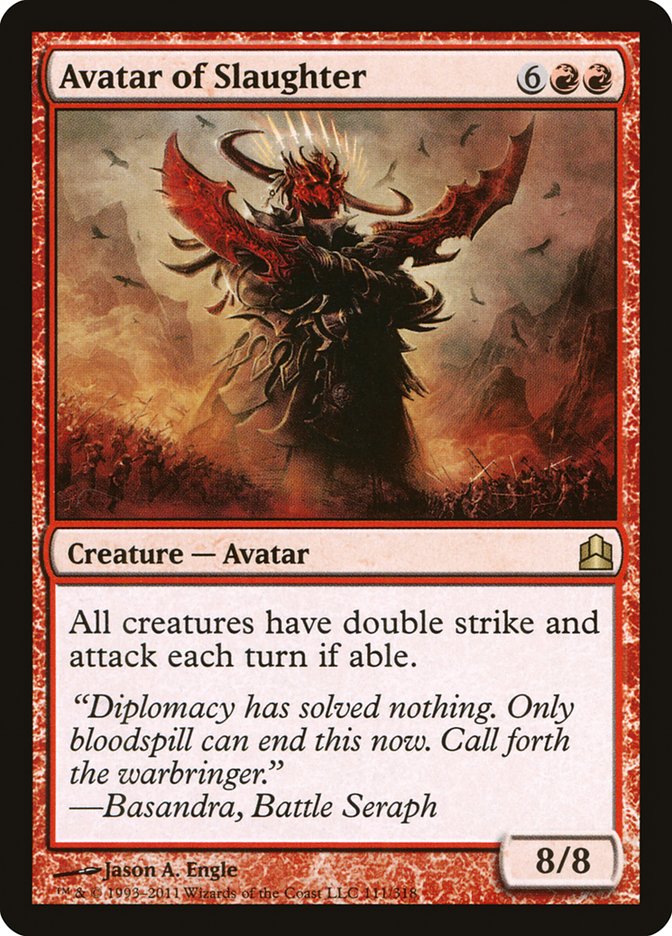 Avatar of Slaughter [Commander 2011] | Webway Games