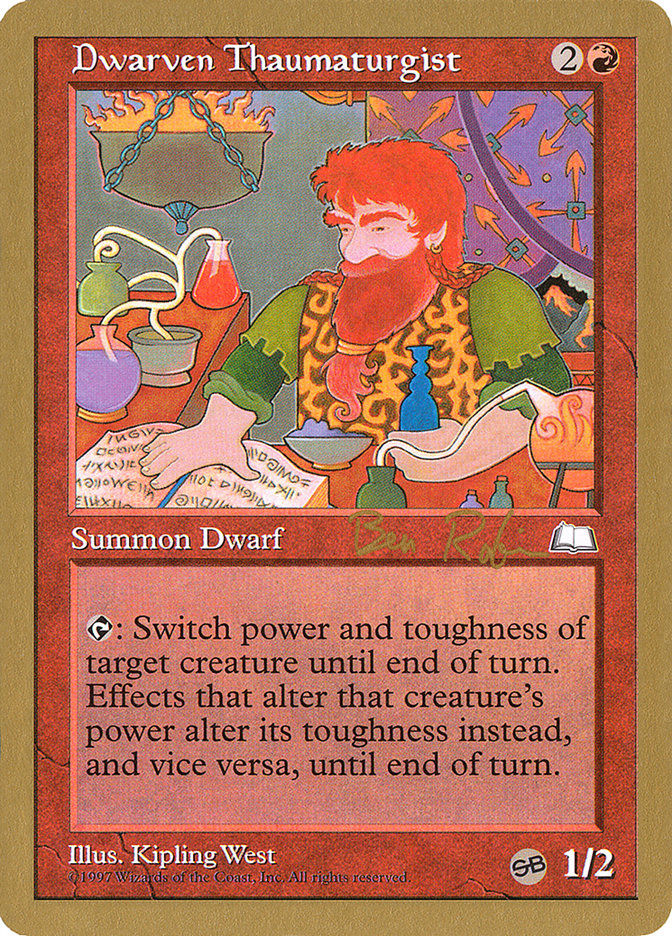 Dwarven Thaumaturgist (Ben Rubin) (SB) [World Championship Decks 1998] | Webway Games