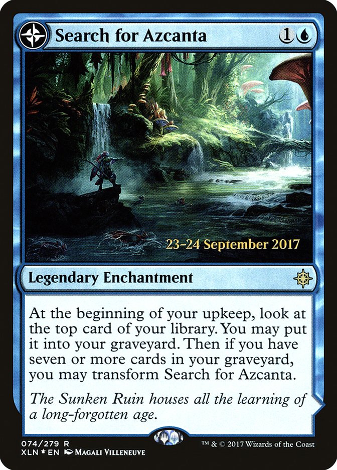 Search for Azcanta // Azcanta, the Sunken Ruin  (Prerelease) [Ixalan Prerelease Promos] | Webway Games