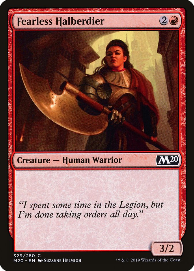 Fearless Halberdier [Core Set 2020] | Webway Games