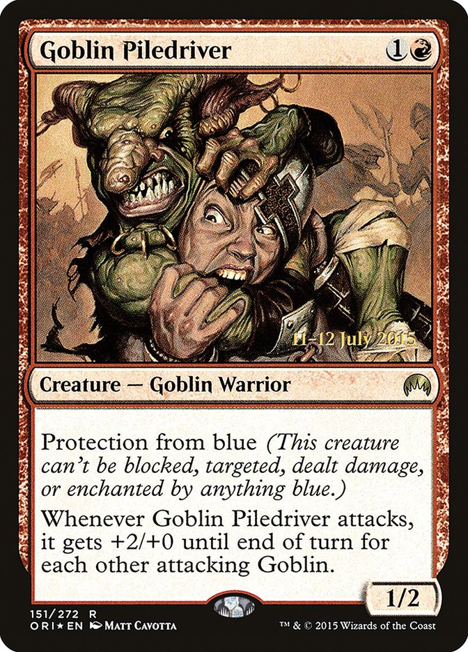 Goblin Piledriver [Magic Origins Prerelease Promos] | Webway Games