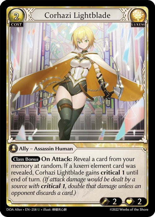 Corhazi Lightblade (258) [Dawn of Ashes: Alter Edition] | Webway Games