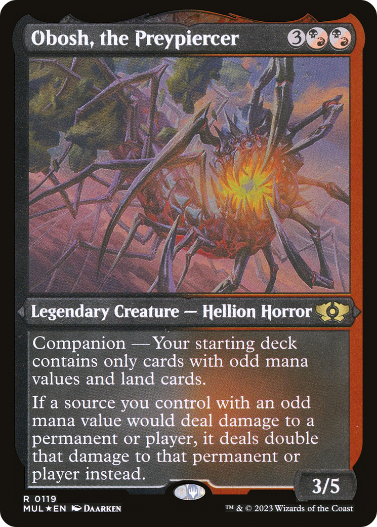 Obosh, the Preypiercer (Foil Etched) [Multiverse Legends] | Webway Games