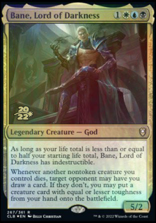 Bane, Lord of Darkness [Commander Legends: Battle for Baldur's Gate Prerelease Promos] | Webway Games