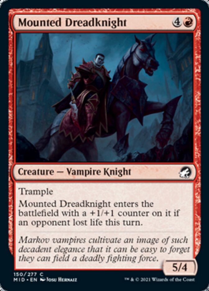 Mounted Dreadknight [Innistrad: Midnight Hunt] | Webway Games