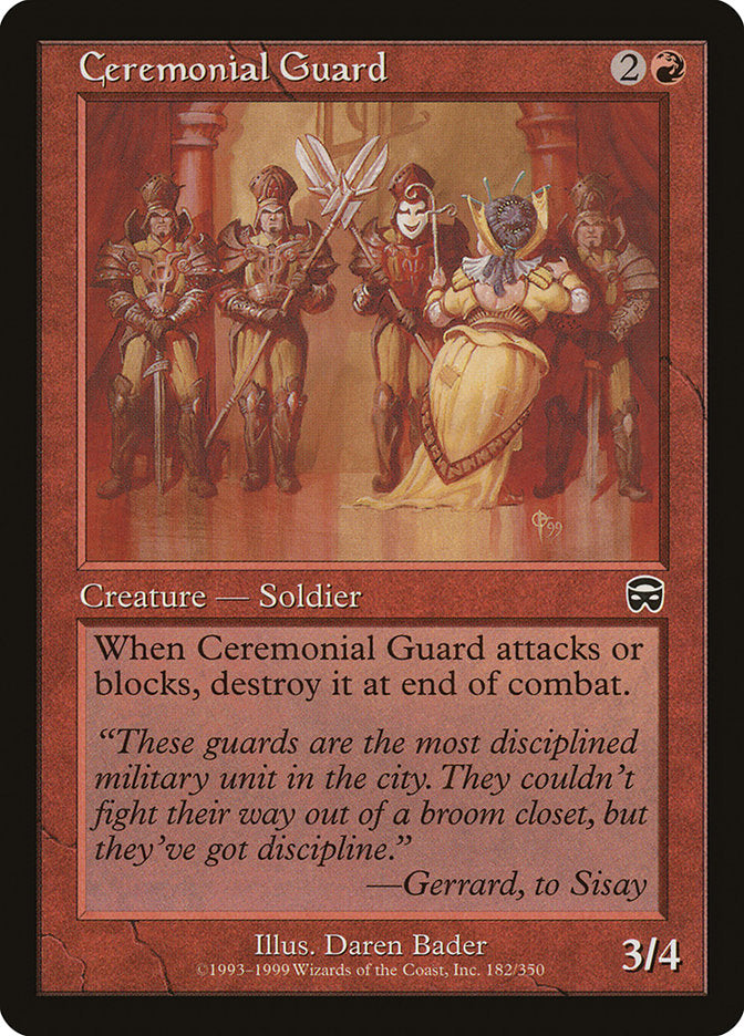 Ceremonial Guard [Mercadian Masques] | Webway Games