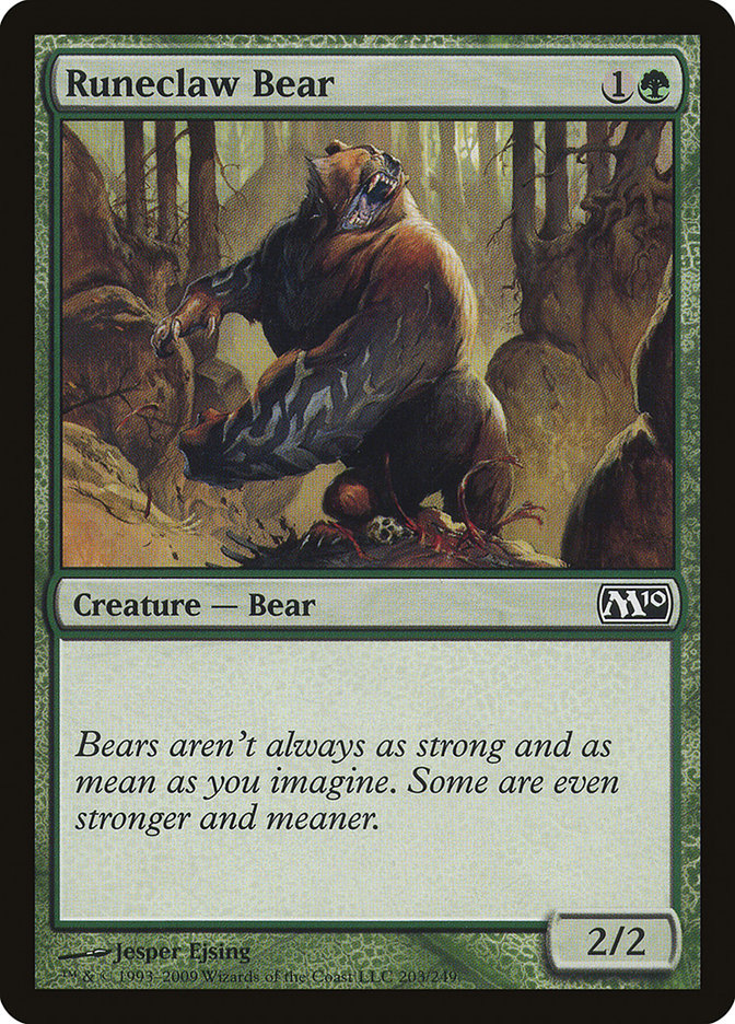 Runeclaw Bear [Magic 2010] | Webway Games