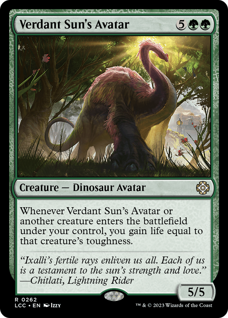 Verdant Sun's Avatar [The Lost Caverns of Ixalan Commander] | Webway Games