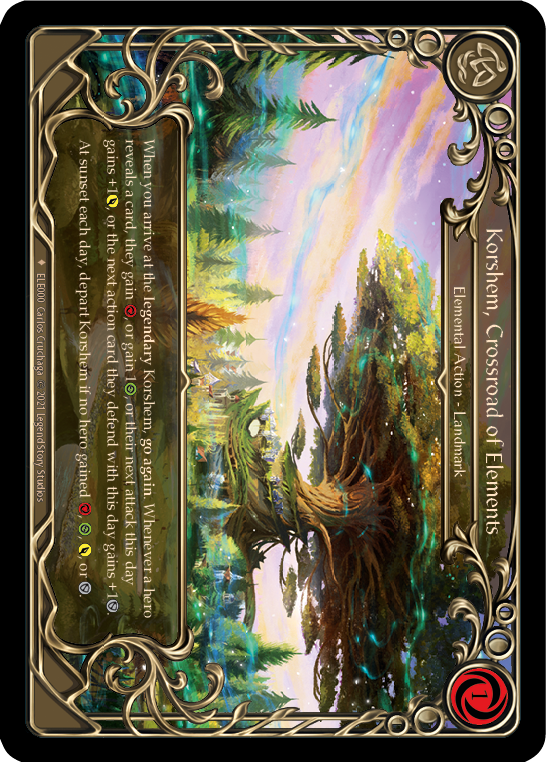 Korshem, Crossroad of Elements [ELE000] (Tales of Aria)  1st Edition Cold Foil | Webway Games