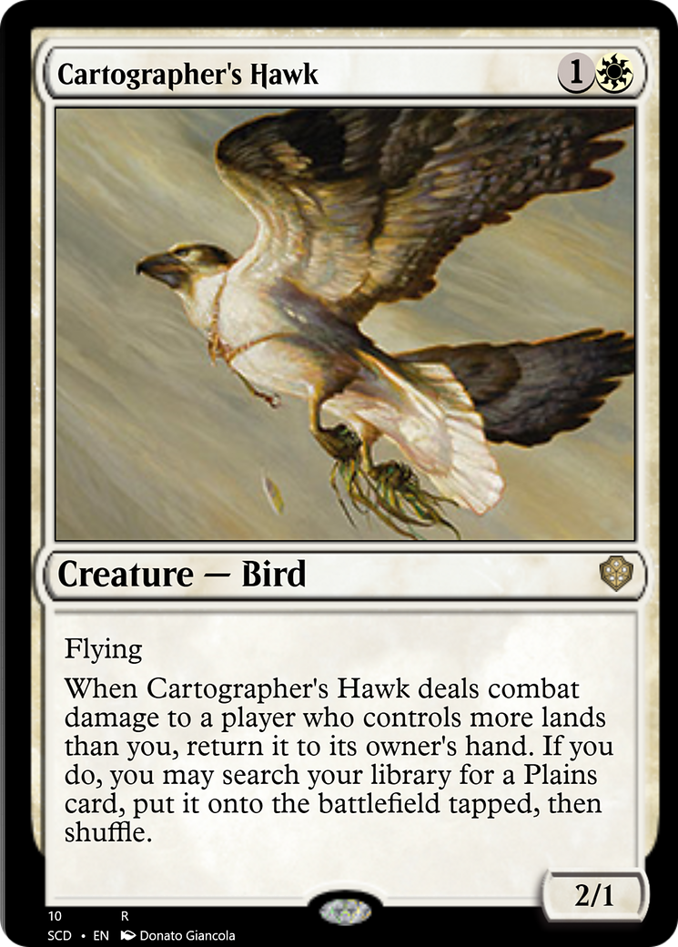 Cartographer's Hawk [Starter Commander Decks] | Webway Games