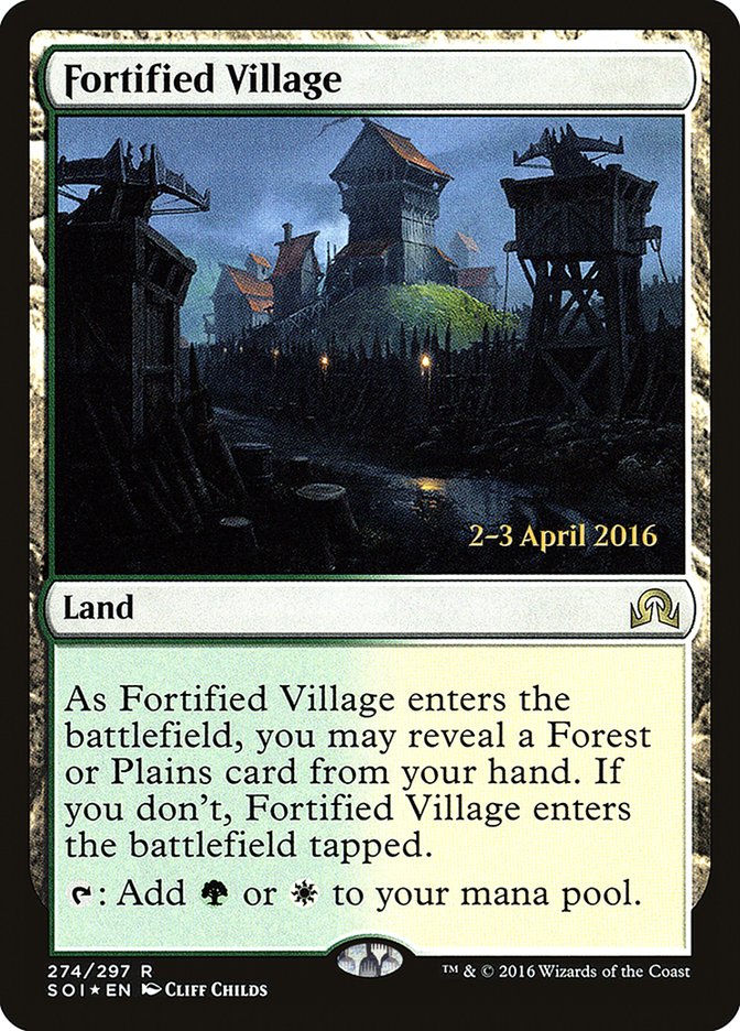 Fortified Village (Prerelease) [Shadows over Innistrad Prerelease Promos] | Webway Games