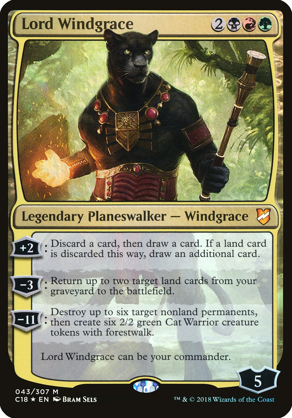 Lord Windgrace (Commander 2018) [Commander 2018 Oversized] | Webway Games
