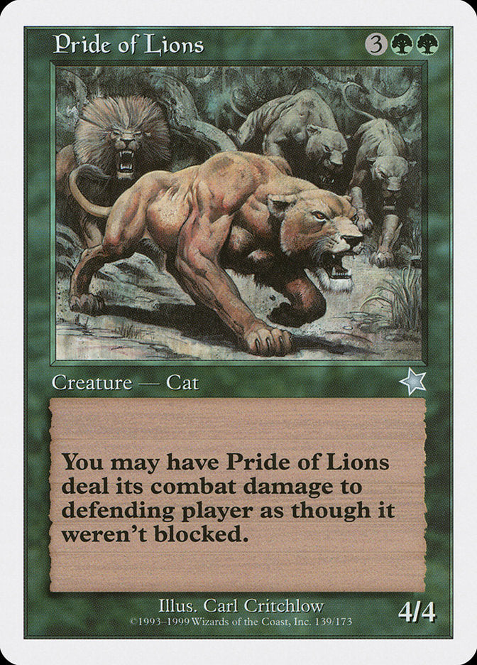 Pride of Lions [Starter 1999] | Webway Games