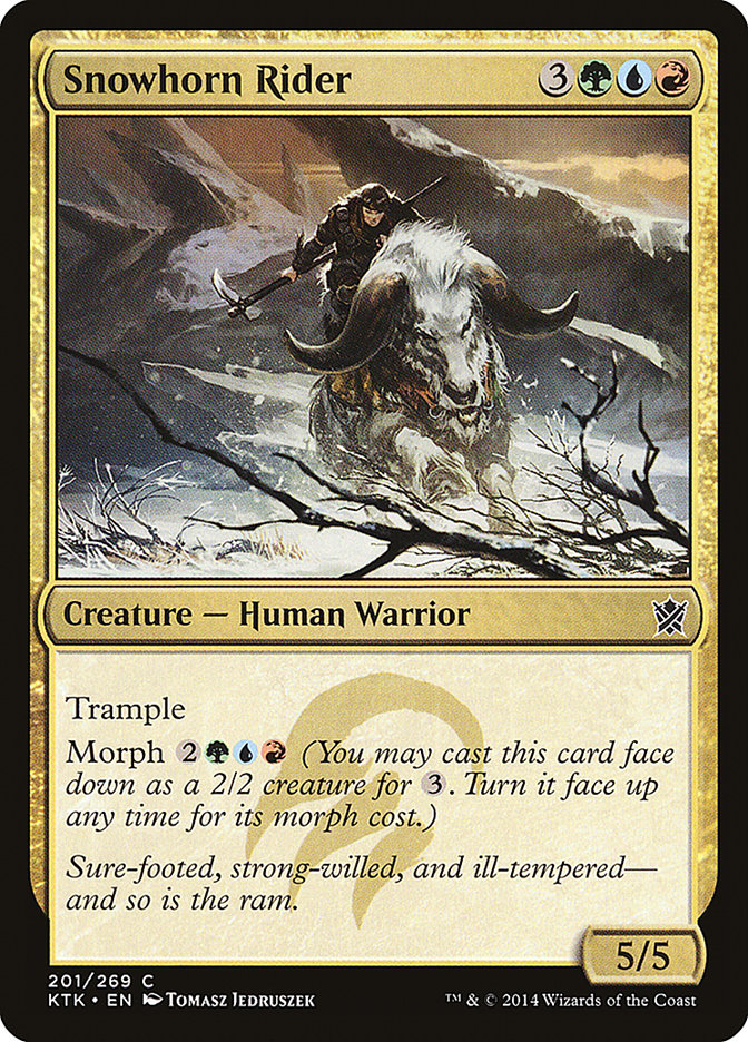 Snowhorn Rider [Khans of Tarkir] | Webway Games
