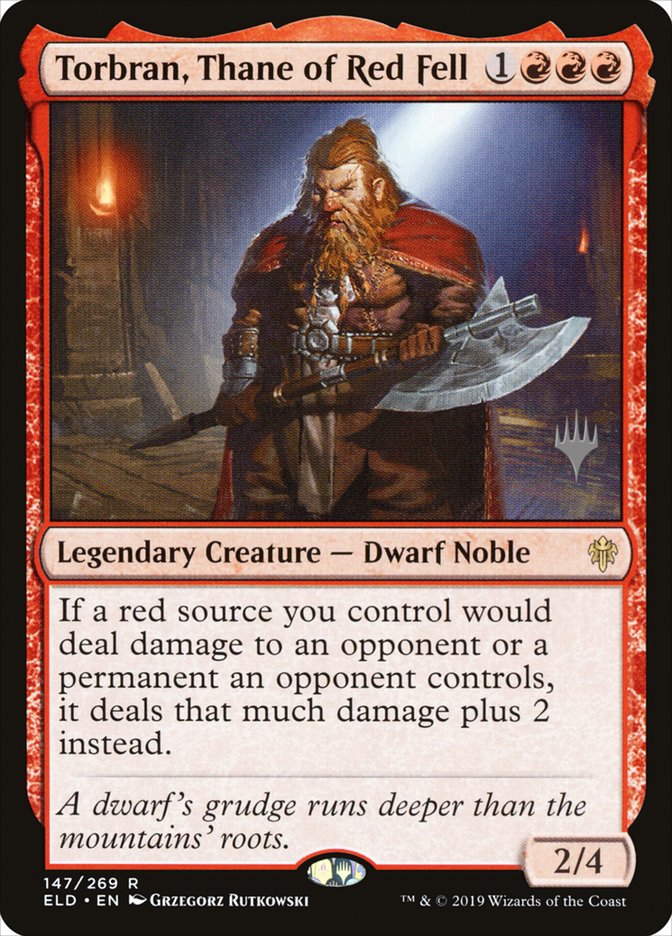 Torbran, Thane of Red Fell (Promo Pack) [Throne of Eldraine Promos] | Webway Games