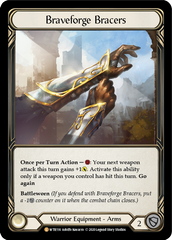 Braveforge Bracers [U-WTR116] (Welcome to Rathe Unlimited)  Unlimited Rainbow Foil | Webway Games