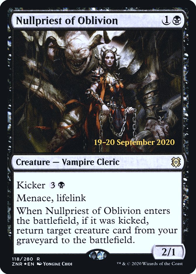 Nullpriest of Oblivion  [Zendikar Rising Prerelease Promos] | Webway Games