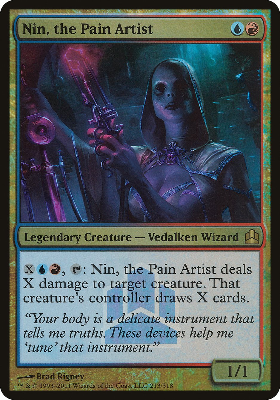 Nin, the Pain Artist (Launch) (Oversized) [Commander 2011 Prerelease Promos] | Webway Games