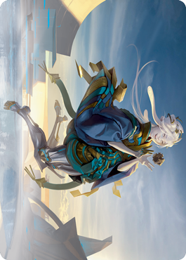 Moonfolk Puzzlemaker Art Card [Kamigawa: Neon Dynasty Art Series] | Webway Games