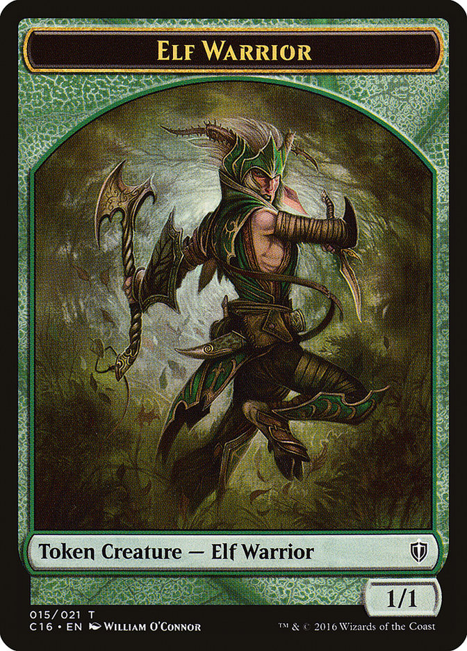 Elf Warrior [Commander 2016 Tokens] | Webway Games