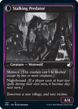 Shady Traveler // Stalking Predator [Innistrad: Double Feature] | Webway Games