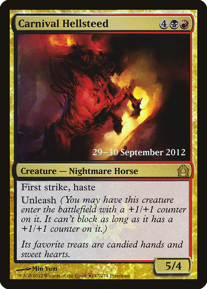 Carnival Hellsteed (Prerelease) [Return to Ravnica Prerelease Promos] | Webway Games