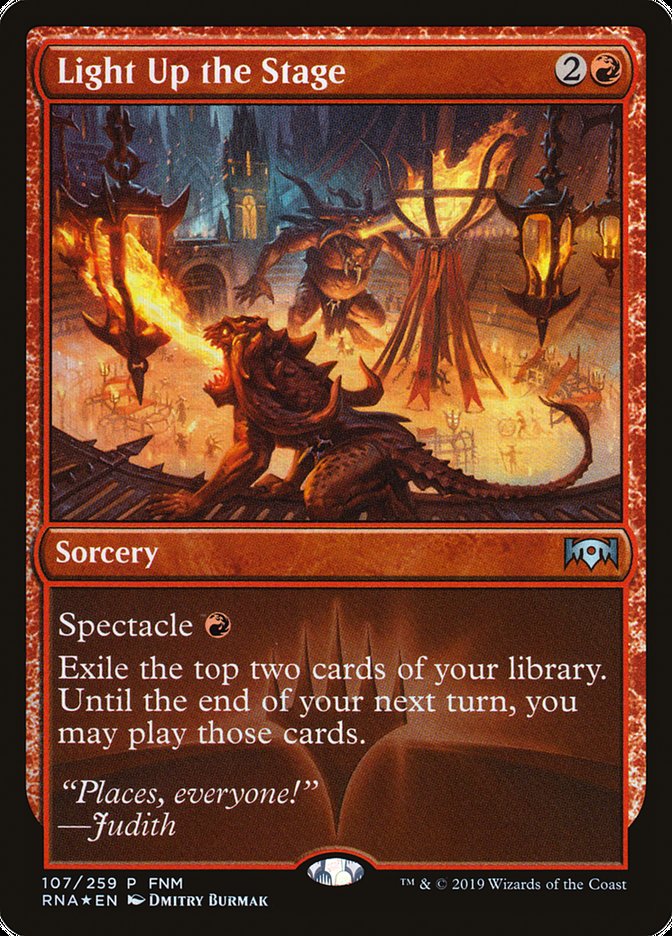 Light Up the Stage (FNM) [Ravnica Allegiance Promos] | Webway Games
