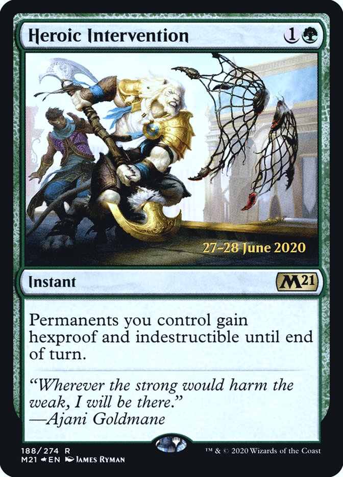 Heroic Intervention  [Core Set 2021 Prerelease Promos] | Webway Games