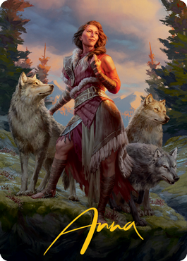 Arlinn, the Pack's Hope 1 Art Card (Gold-Stamped Signature) [Innistrad: Midnight Hunt Art Series] | Webway Games