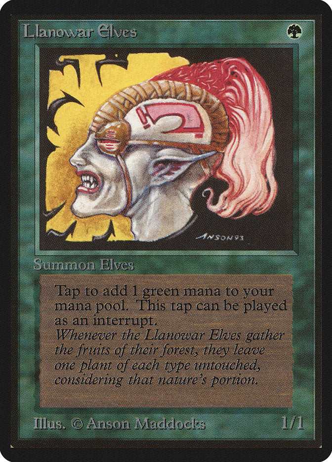 Llanowar Elves [Limited Edition Beta] | Webway Games