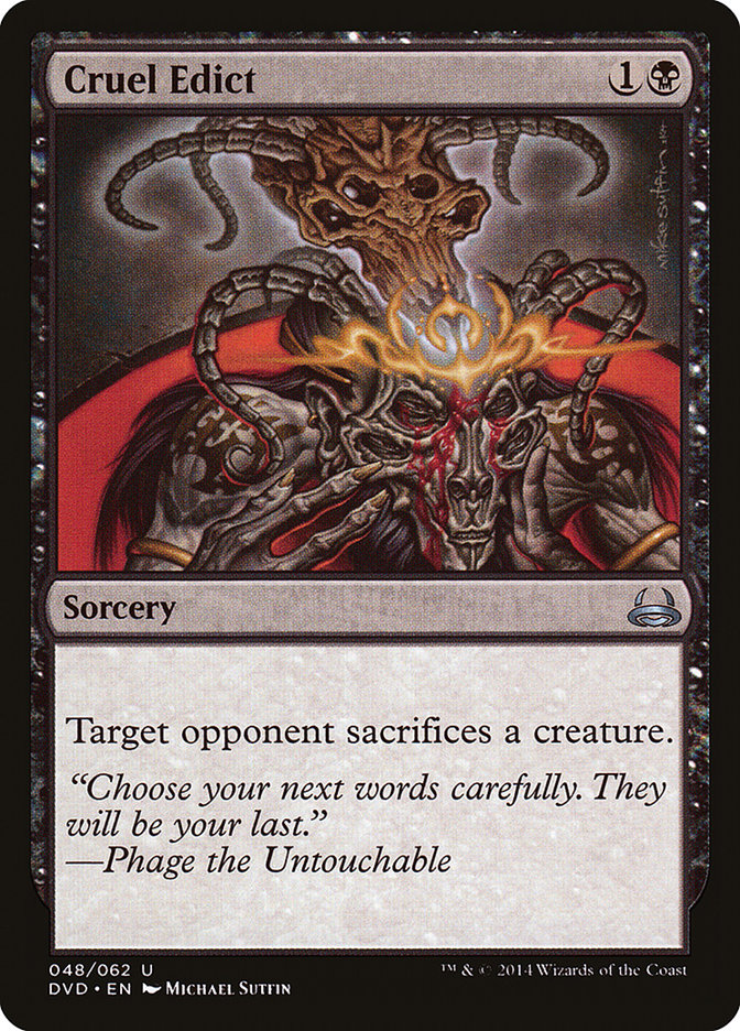 Cruel Edict (Divine vs. Demonic) [Duel Decks Anthology] | Webway Games