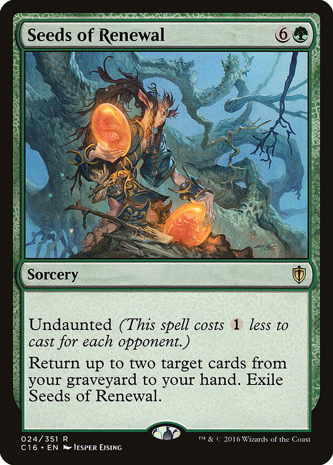 Seeds of Renewal [Commander 2016] | Webway Games