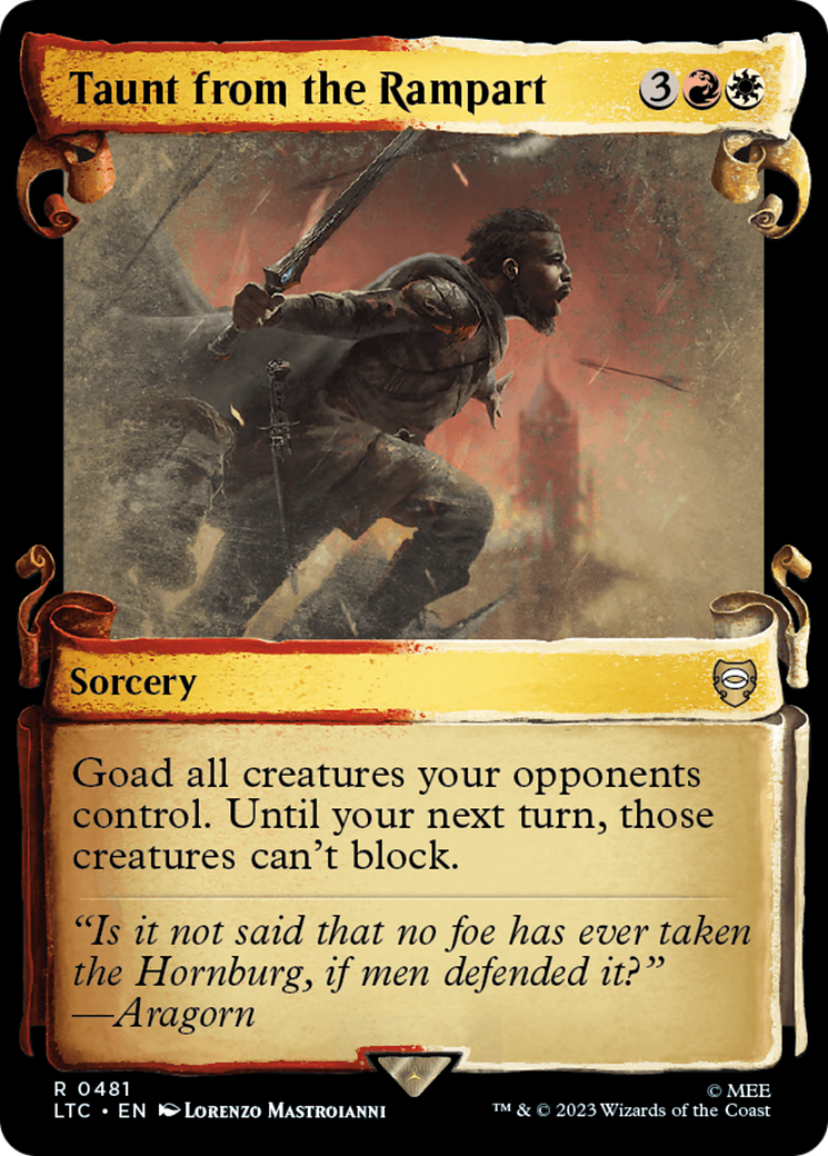 Taunt from the Rampart [The Lord of the Rings: Tales of Middle-Earth Commander Showcase Scrolls] | Webway Games