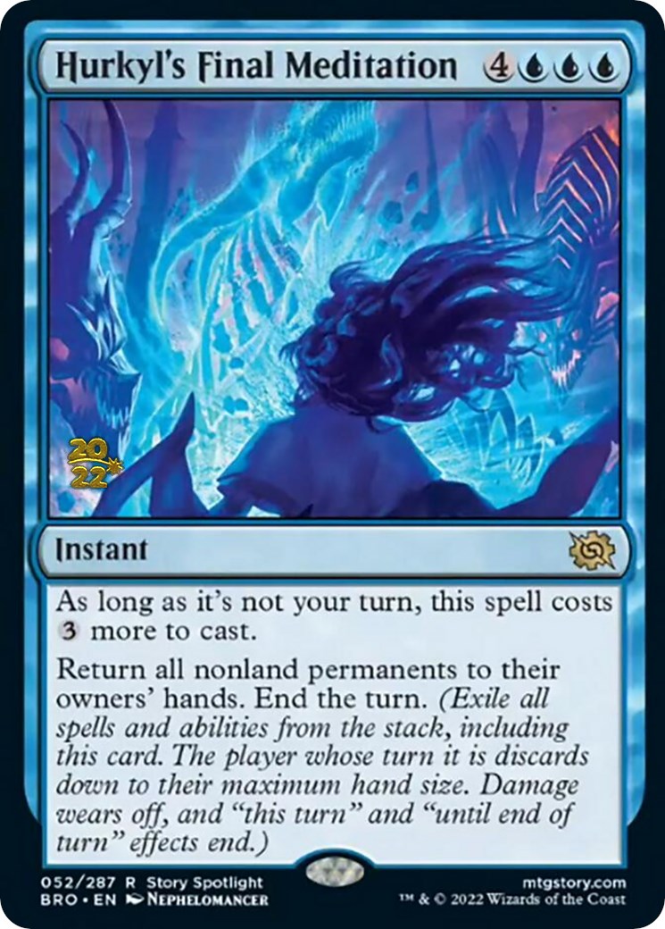 Hurkyl's Final Meditation [The Brothers' War: Prerelease Promos] | Webway Games
