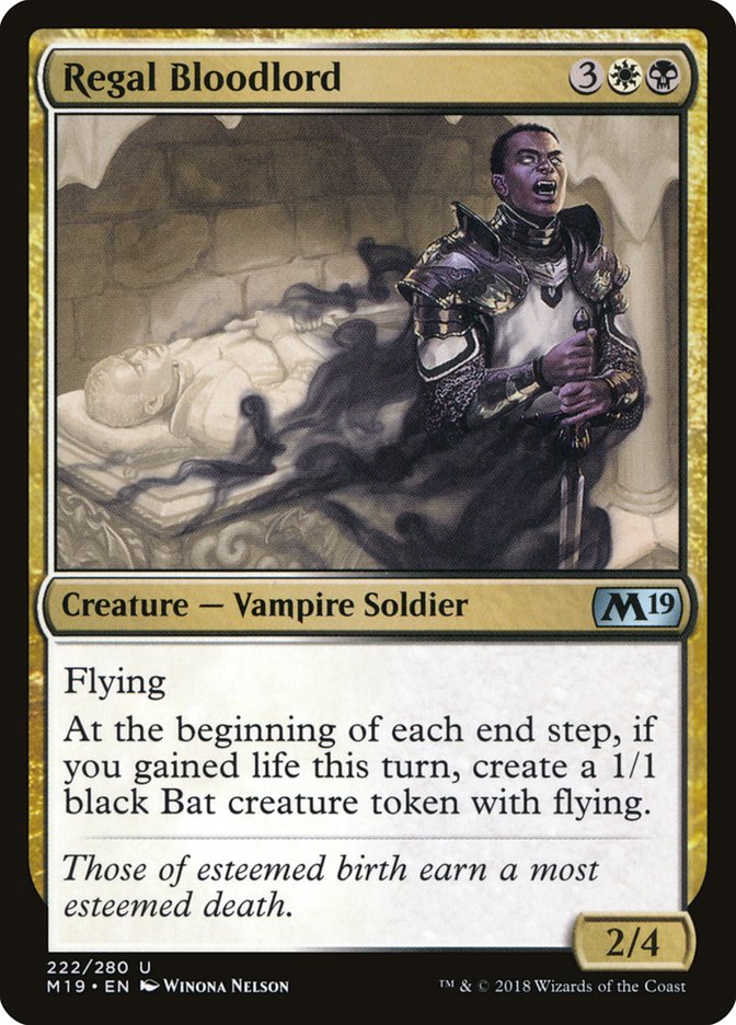 Regal Bloodlord [Core Set 2019] | Webway Games