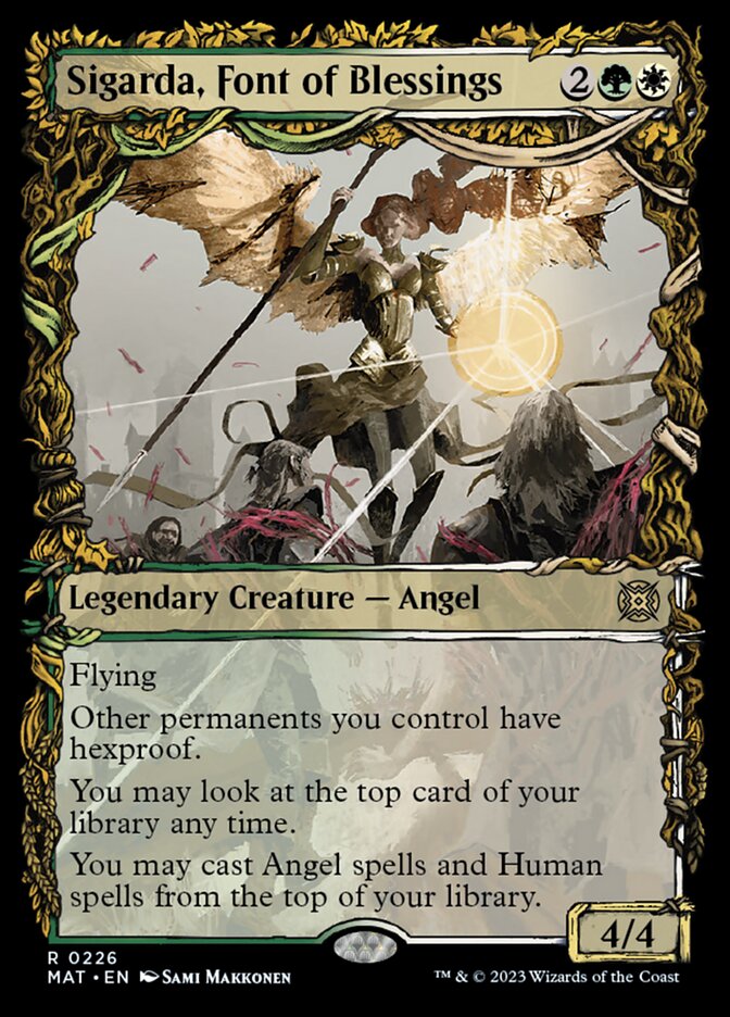 Sigarda, Font of Blessings (Showcase Halo Foil) [March of the Machine: The Aftermath] | Webway Games