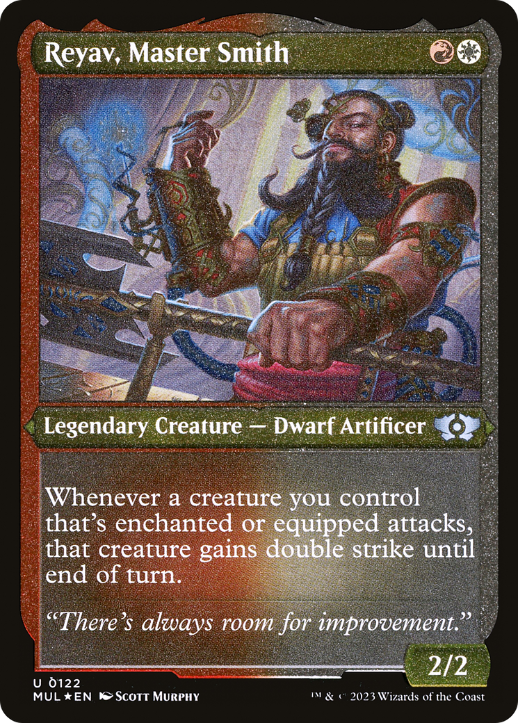 Reyav, Master Smith (Foil Etched) [Multiverse Legends] | Webway Games