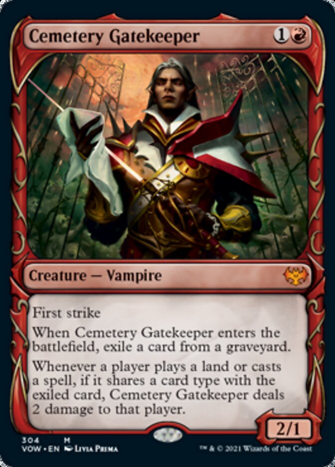 Cemetery Gatekeeper (Showcase Fang Frame) [Innistrad: Crimson Vow] | Webway Games