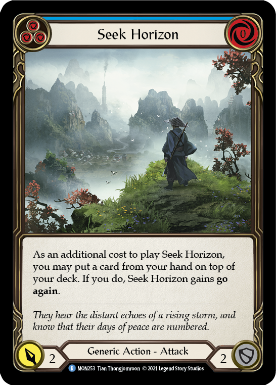 Seek Horizon (Blue) [MON253] 1st Edition Normal | Webway Games