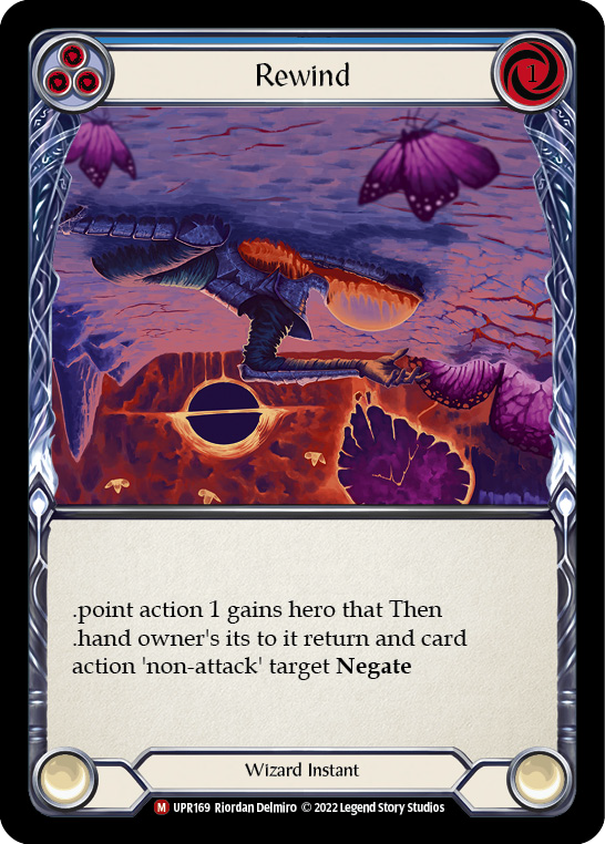 Rewind (Alternate Art) [UPR169] (Uprising)  Rainbow Foil | Webway Games