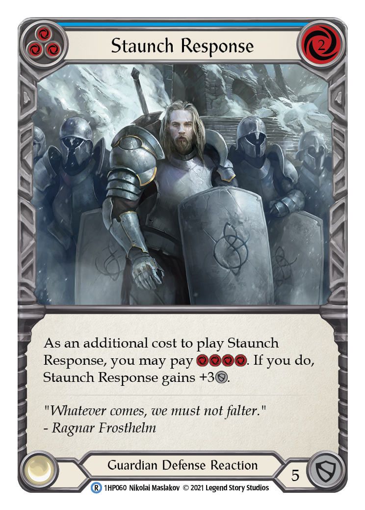 Staunch Response (Blue) [1HP060] | Webway Games