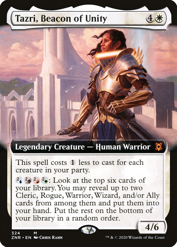 Tazri, Beacon of Unity (Extended Art) [Zendikar Rising] | Webway Games
