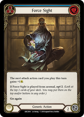 Force Sight (Blue) [ARC208-C] 1st Edition Normal