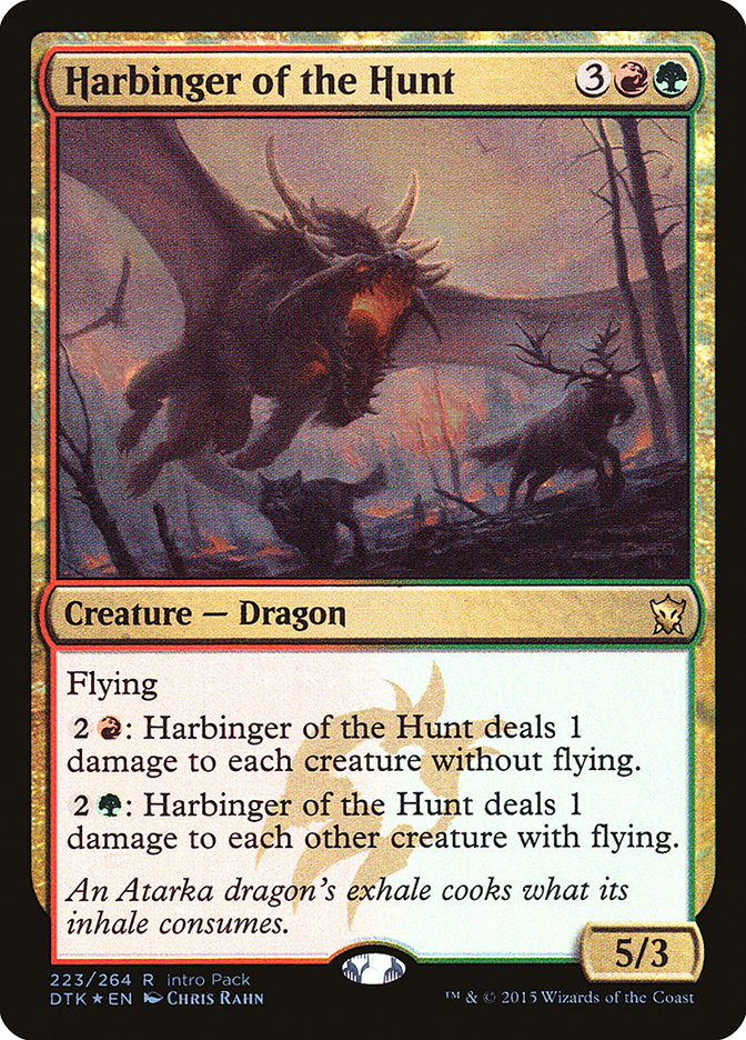 Harbinger of the Hunt (Intro Pack) [Dragons of Tarkir Promos] | Webway Games