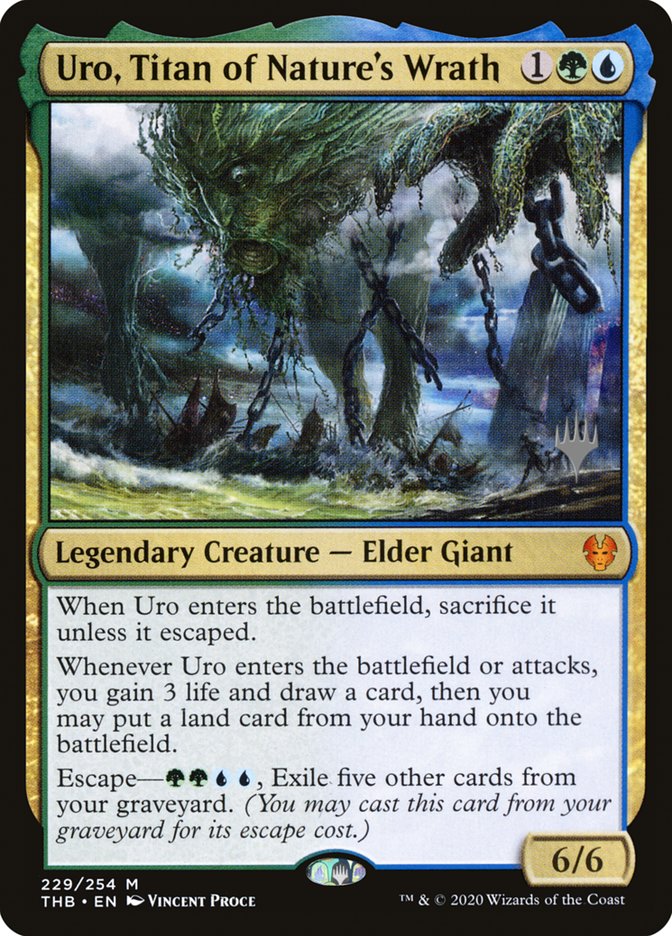 Uro, Titan of Nature's Wrath (Promo Pack) [Theros Beyond Death Promos] | Webway Games
