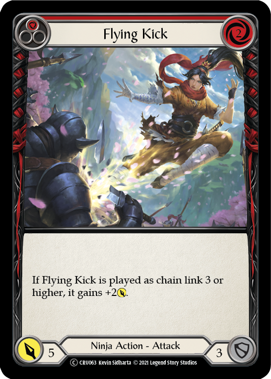 Flying Kick (Red) [CRU063] Unlimited Normal | Webway Games