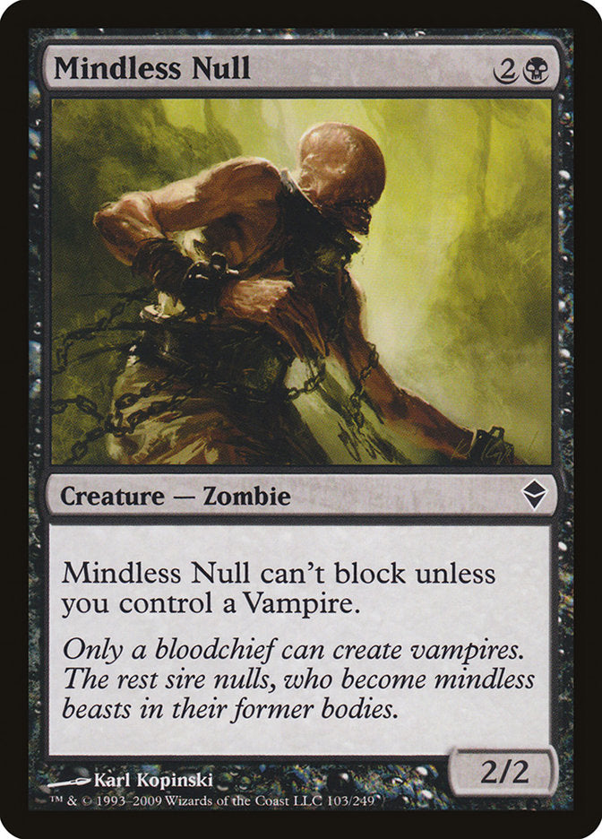 Mindless Null [Zendikar] | Webway Games