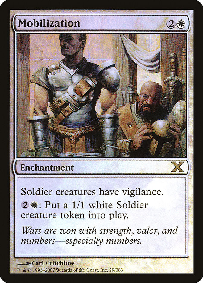 Mobilization (Premium Foil) [Tenth Edition] | Webway Games