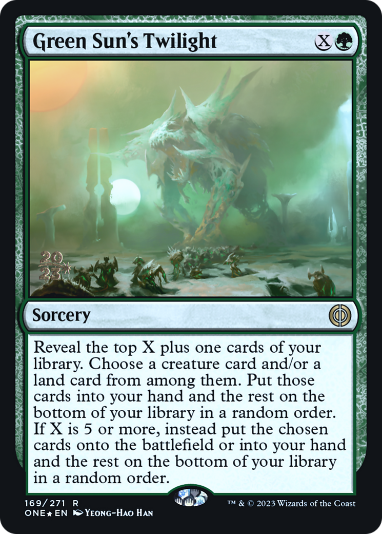 Green Sun's Twilight [Phyrexia: All Will Be One Prerelease Promos] | Webway Games
